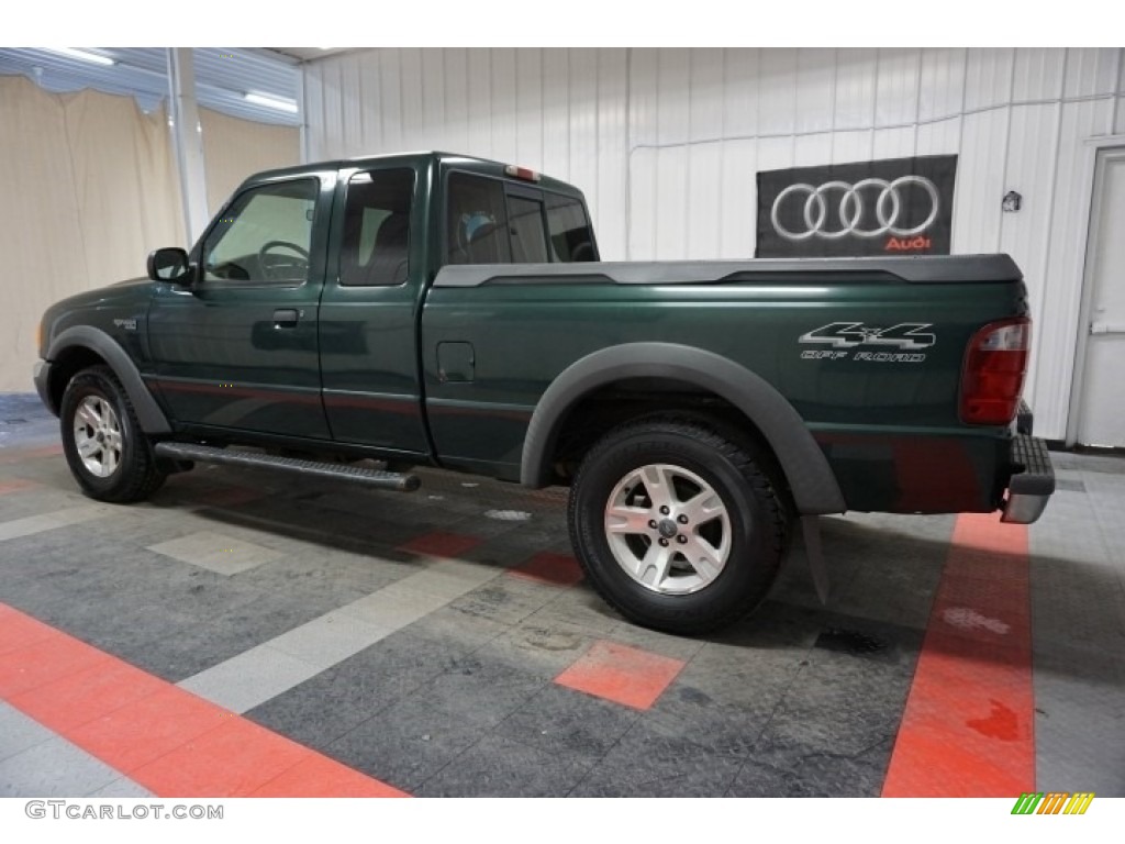 2002 Ranger XLT SuperCab 4x4 - Dark Highland Green Metallic / Medium Prairie Tan photo #10