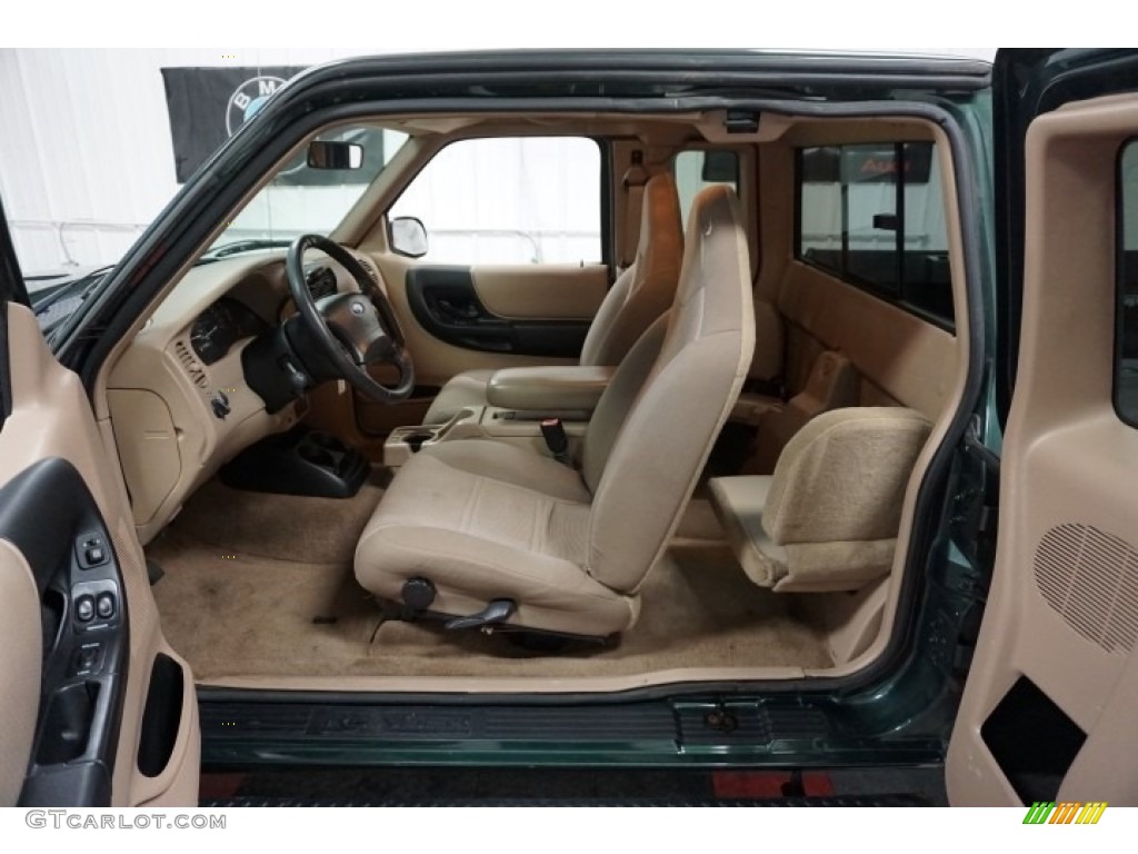 2002 Ranger XLT SuperCab 4x4 - Dark Highland Green Metallic / Medium Prairie Tan photo #26