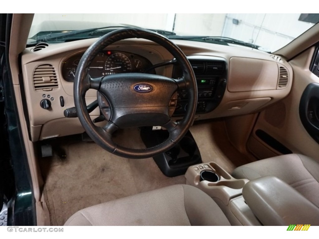 2002 Ranger XLT SuperCab 4x4 - Dark Highland Green Metallic / Medium Prairie Tan photo #28