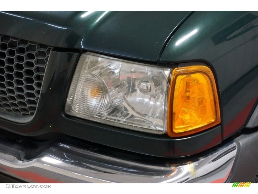 2002 Ranger XLT SuperCab 4x4 - Dark Highland Green Metallic / Medium Prairie Tan photo #47