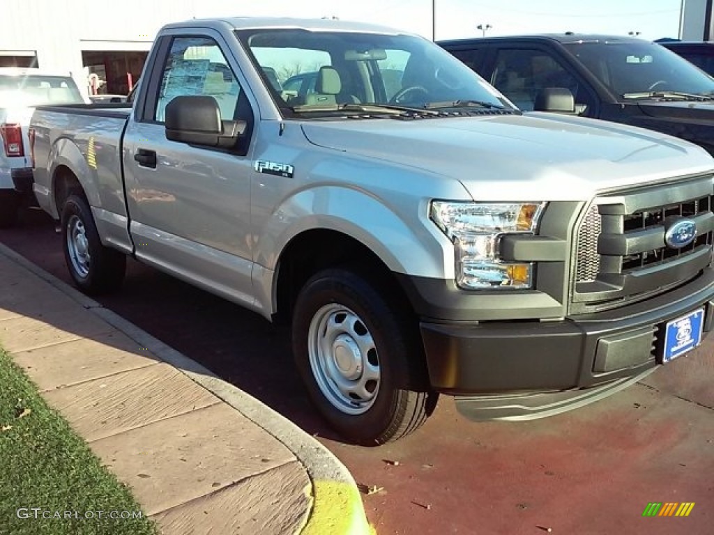 2016 F150 XL Regular Cab - Ingot Silver / Medium Earth Gray photo #1