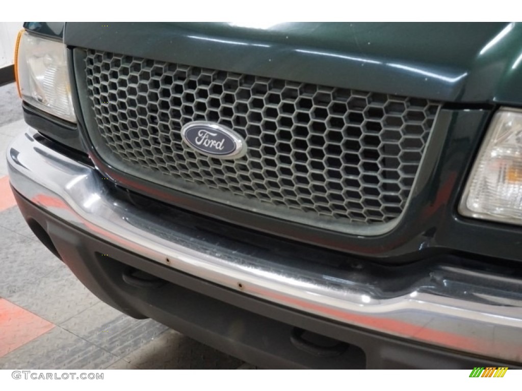2002 Ranger XLT SuperCab 4x4 - Dark Highland Green Metallic / Medium Prairie Tan photo #51