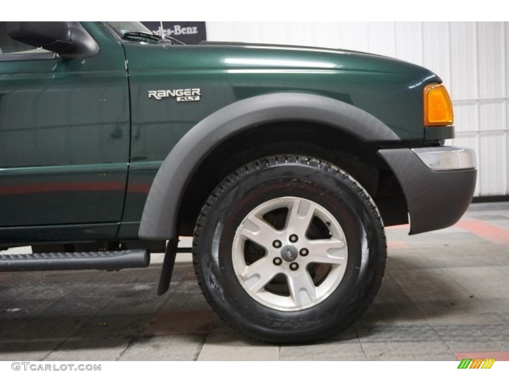 2002 Ranger XLT SuperCab 4x4 - Dark Highland Green Metallic / Medium Prairie Tan photo #53