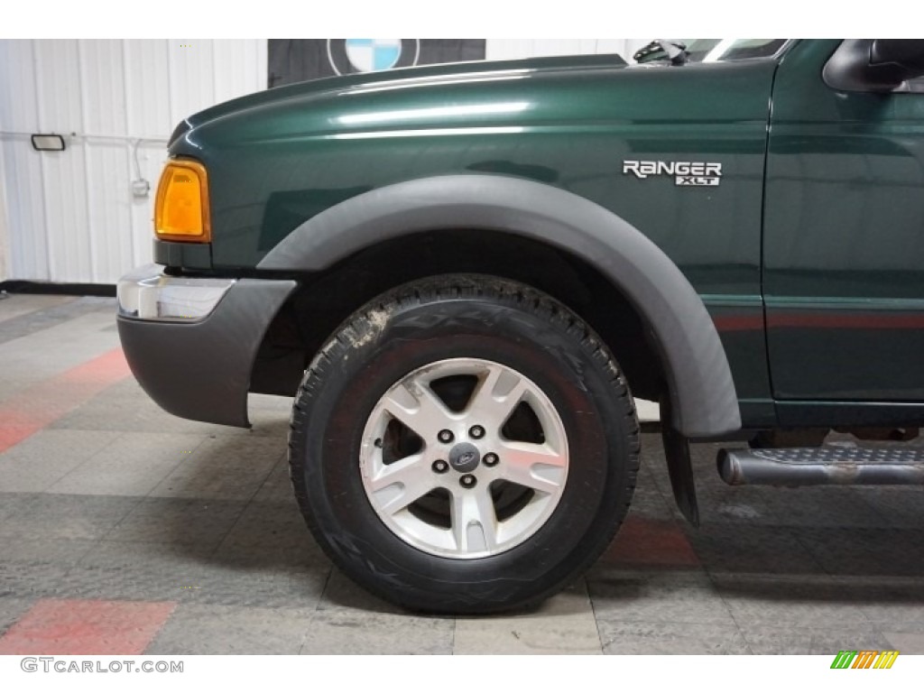 2002 Ranger XLT SuperCab 4x4 - Dark Highland Green Metallic / Medium Prairie Tan photo #79