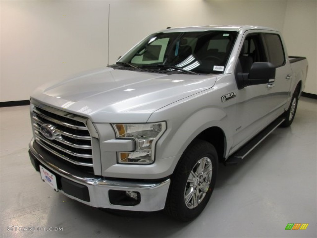 2016 F150 XLT SuperCrew - Ingot Silver / Medium Earth Gray photo #4