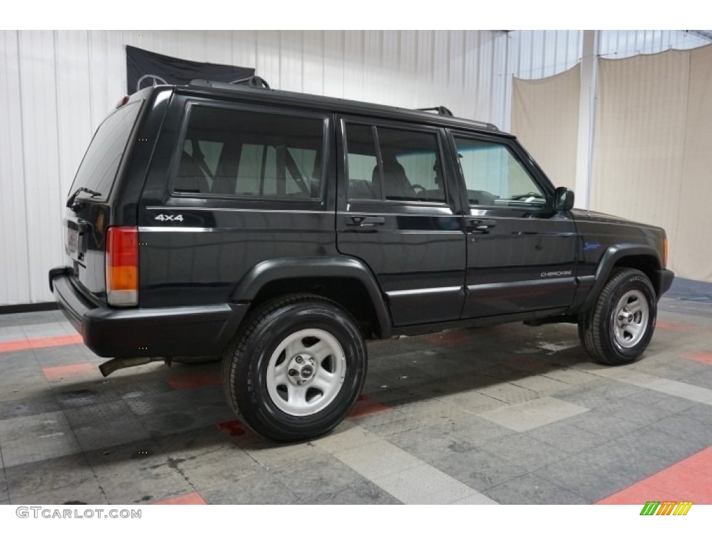 1998 Cherokee Sport 4x4 - Black / Mist Gray photo #6