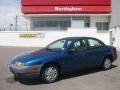 Blue 2000 Saturn S Series SL Sedan