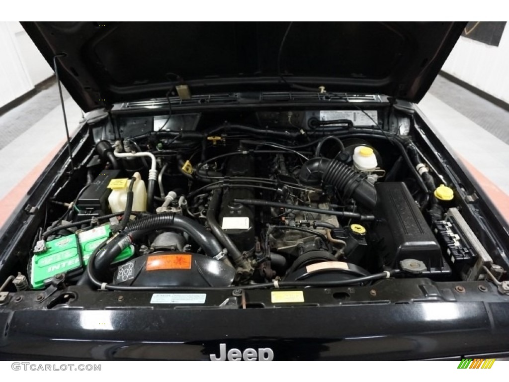 1998 Cherokee Sport 4x4 - Black / Mist Gray photo #45