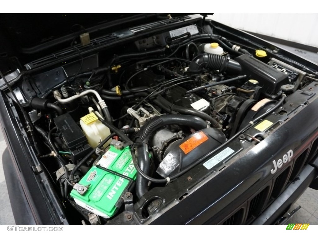1998 Cherokee Sport 4x4 - Black / Mist Gray photo #47