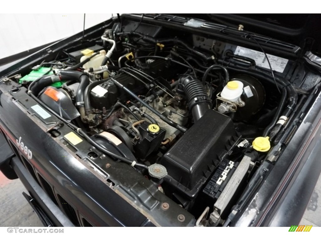 1998 Cherokee Sport 4x4 - Black / Mist Gray photo #48