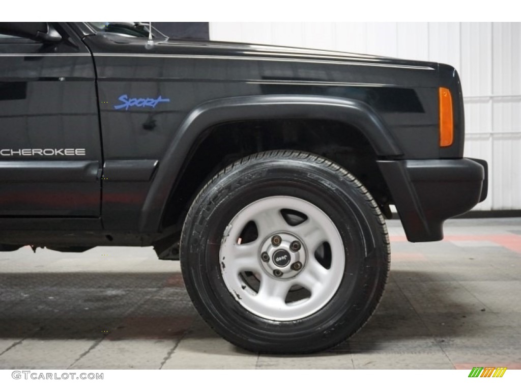 1998 Cherokee Sport 4x4 - Black / Mist Gray photo #53