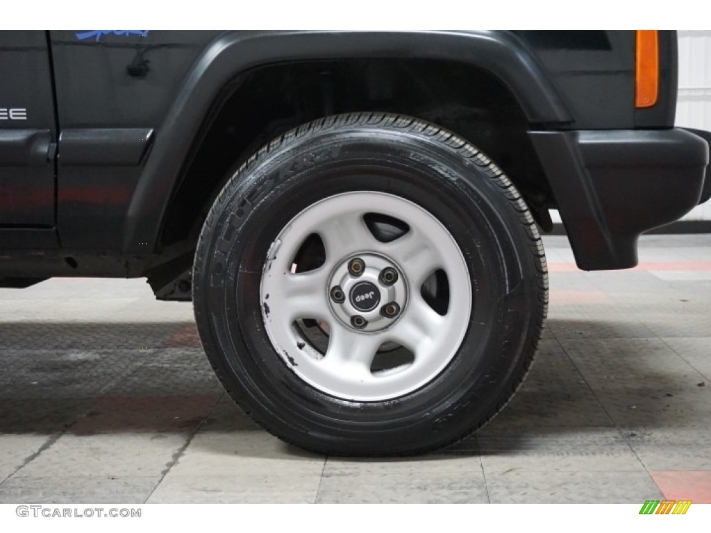 1998 Cherokee Sport 4x4 - Black / Mist Gray photo #54