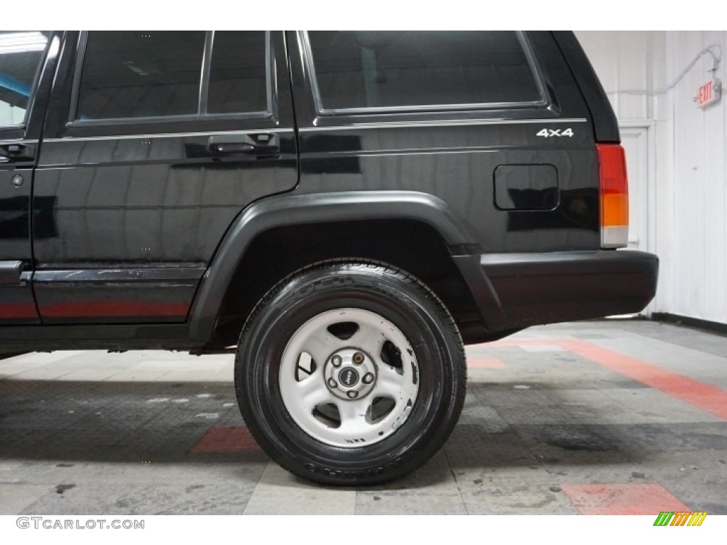 1998 Cherokee Sport 4x4 - Black / Mist Gray photo #68