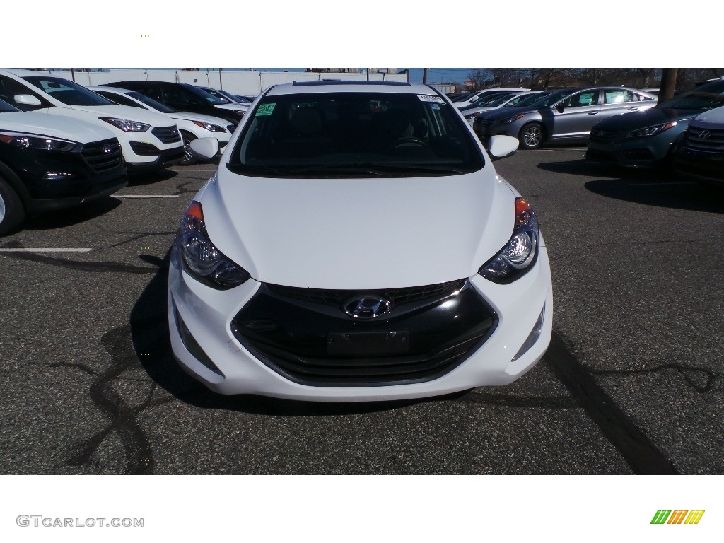 2013 Elantra Coupe SE - Monaco White / Gray photo #2