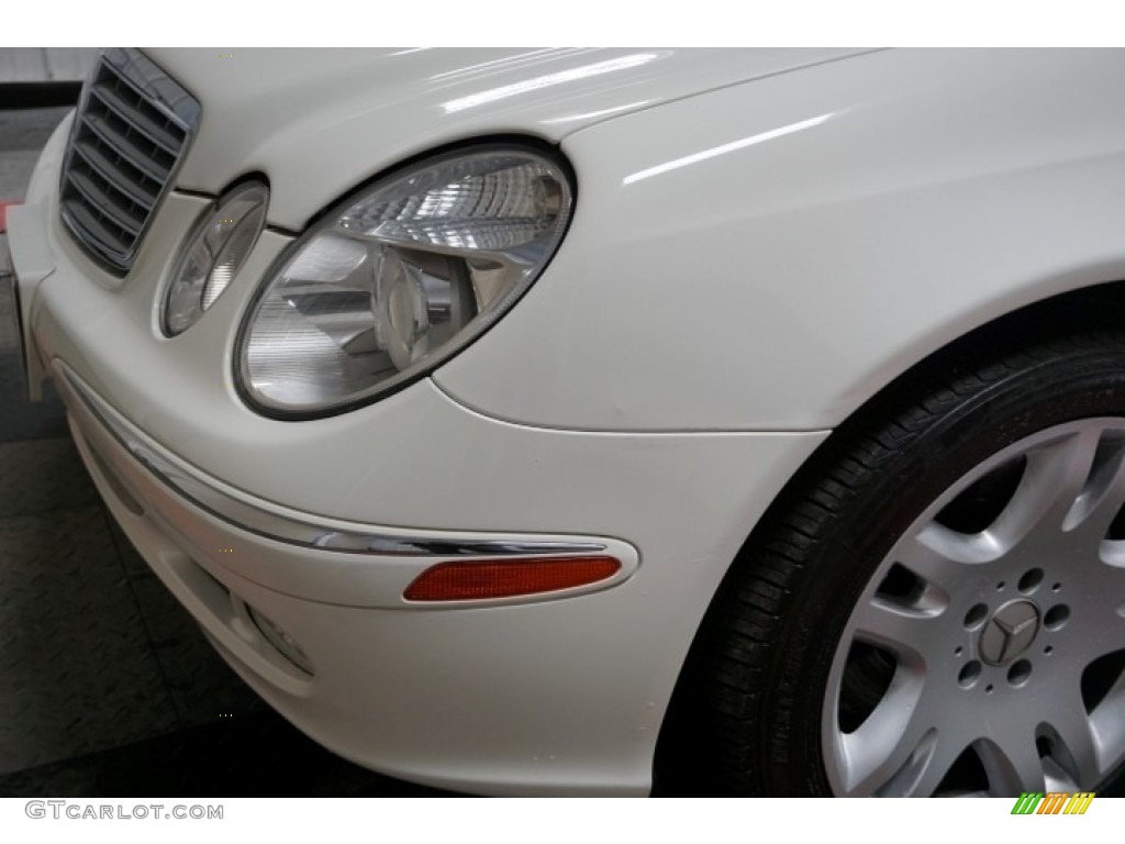 2003 E 500 Sedan - Alabaster White / Charcoal photo #66