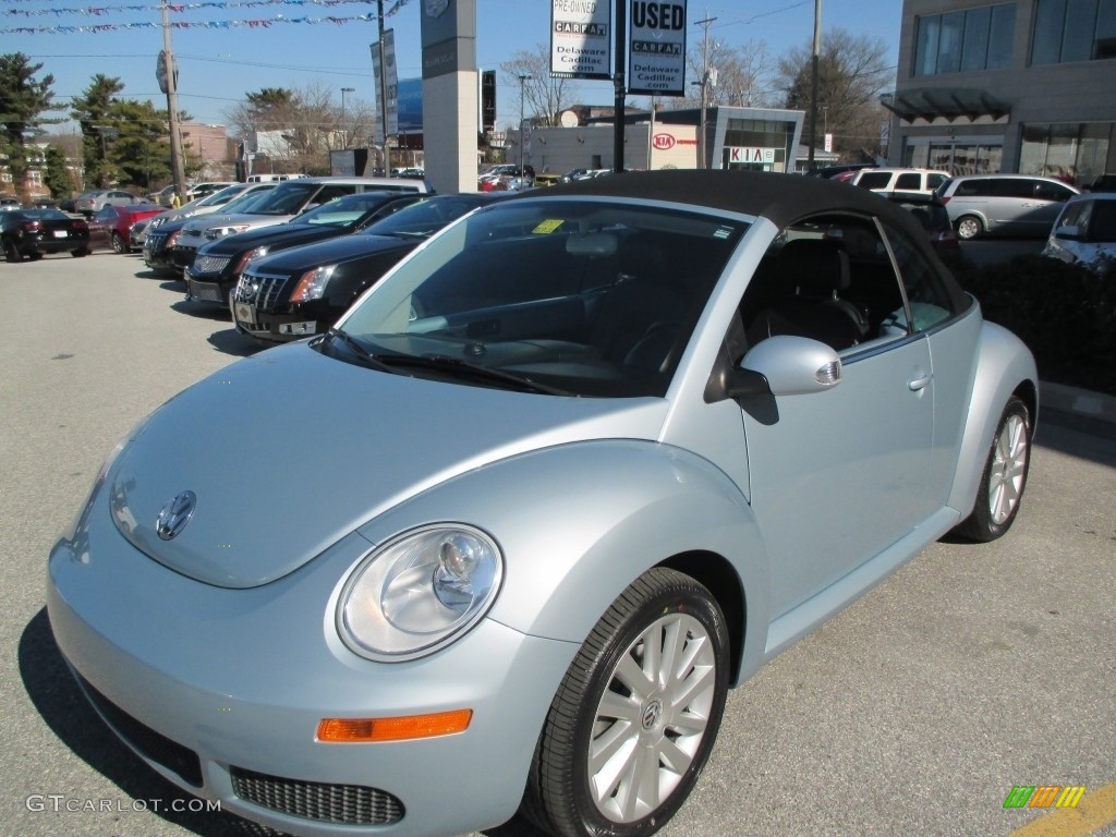 2009 New Beetle 2.5 Convertible - Heaven Blue Metallic / Cream photo #2