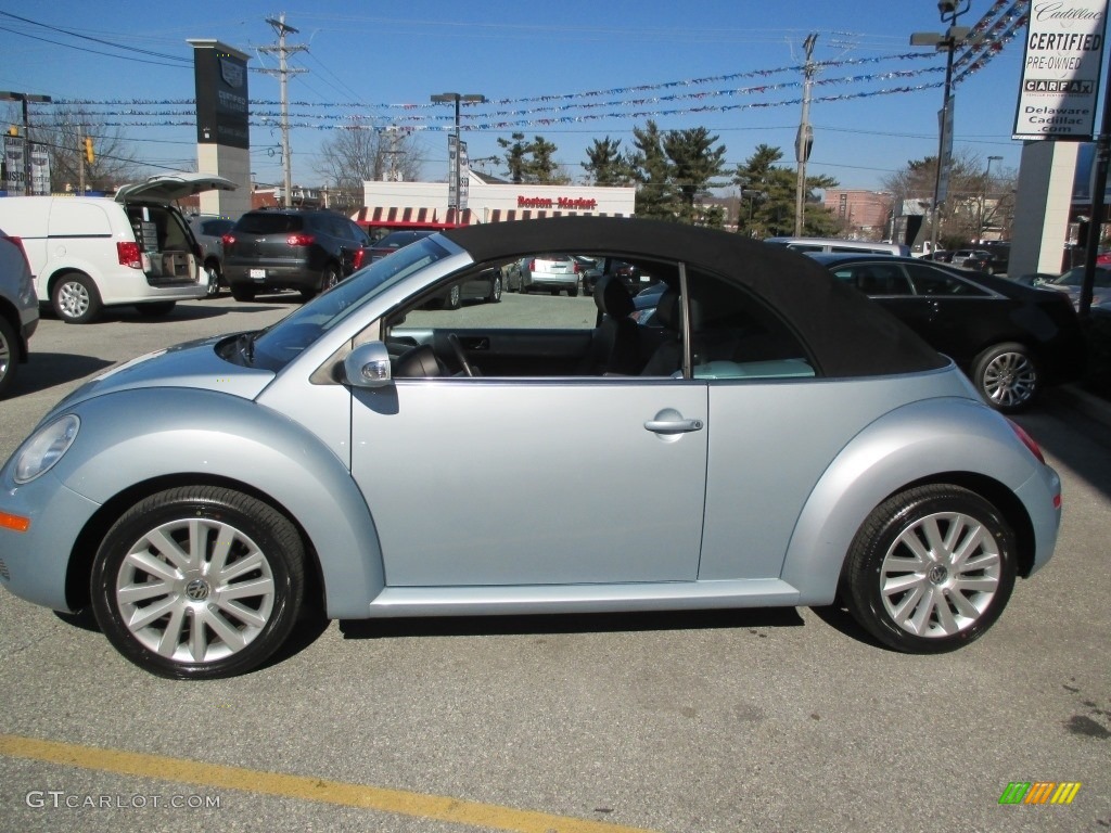 2009 New Beetle 2.5 Convertible - Heaven Blue Metallic / Cream photo #3