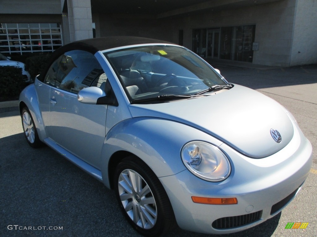 2009 New Beetle 2.5 Convertible - Heaven Blue Metallic / Cream photo #8