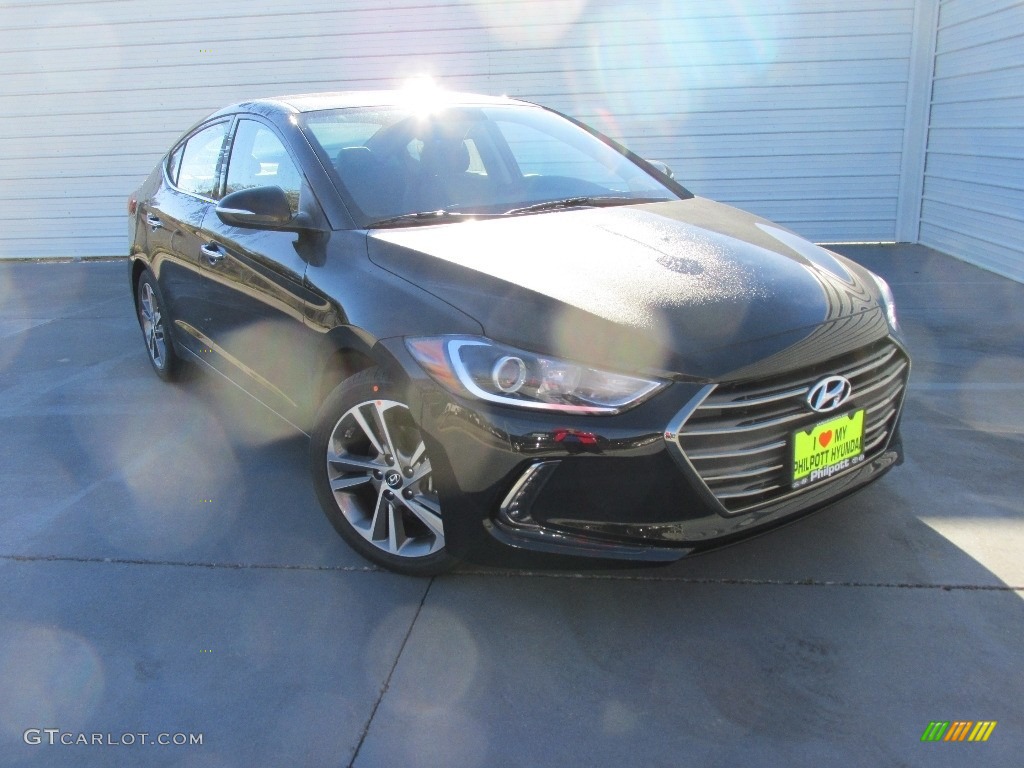 2017 Elantra SE - Black / Black photo #1