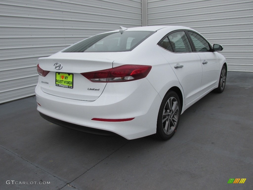 2017 Elantra SE - White / Black photo #2