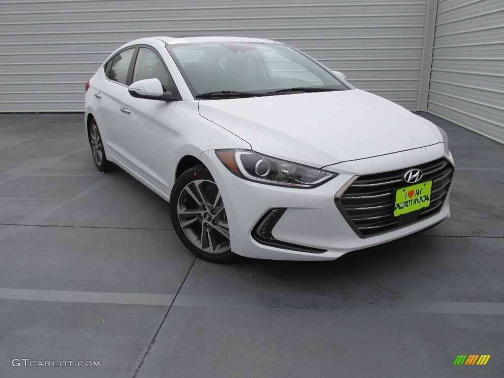 2017 Elantra SE - White / Black photo #1