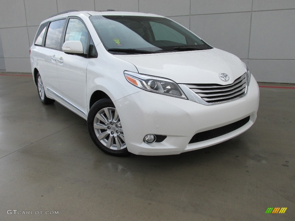 2016 Sienna Limited - Blizzard Pearl / Ash photo #1