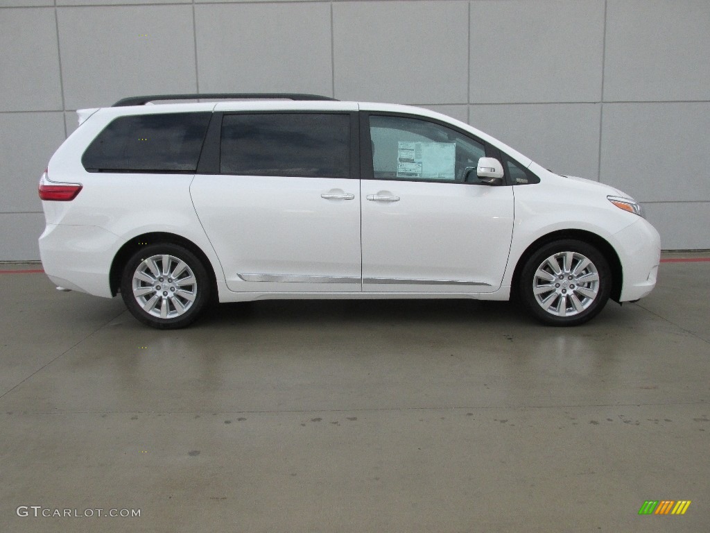 2016 Sienna Limited - Blizzard Pearl / Ash photo #3