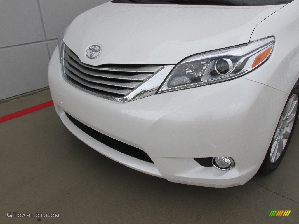 2016 Sienna Limited - Blizzard Pearl / Ash photo #10