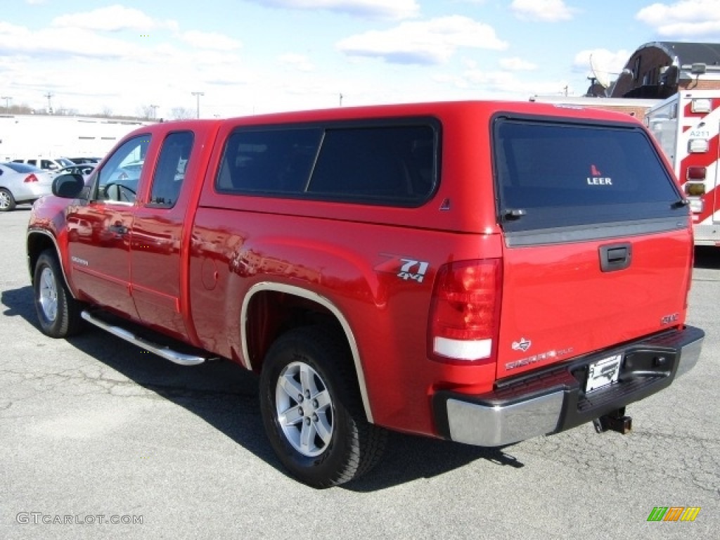 2013 Sierra 1500 SLE Extended Cab 4x4 - Fire Red / Ebony photo #4