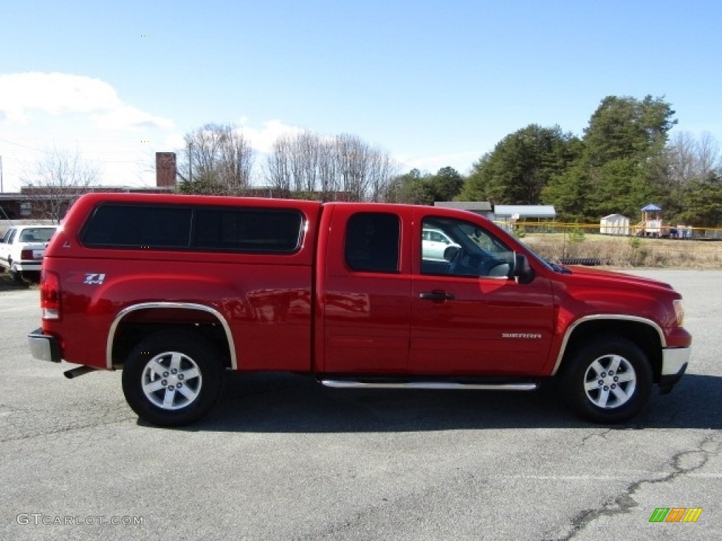 2013 Sierra 1500 SLE Extended Cab 4x4 - Fire Red / Ebony photo #6