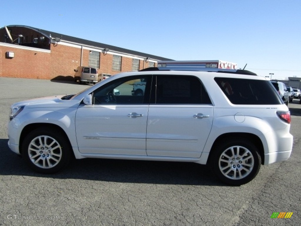 2016 Acadia Denali - White Frost Tricoat / Cocoa Dune photo #3
