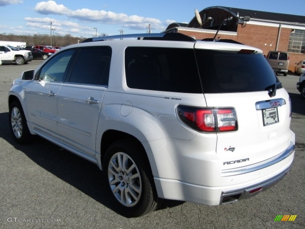 2016 Acadia Denali - White Frost Tricoat / Cocoa Dune photo #4