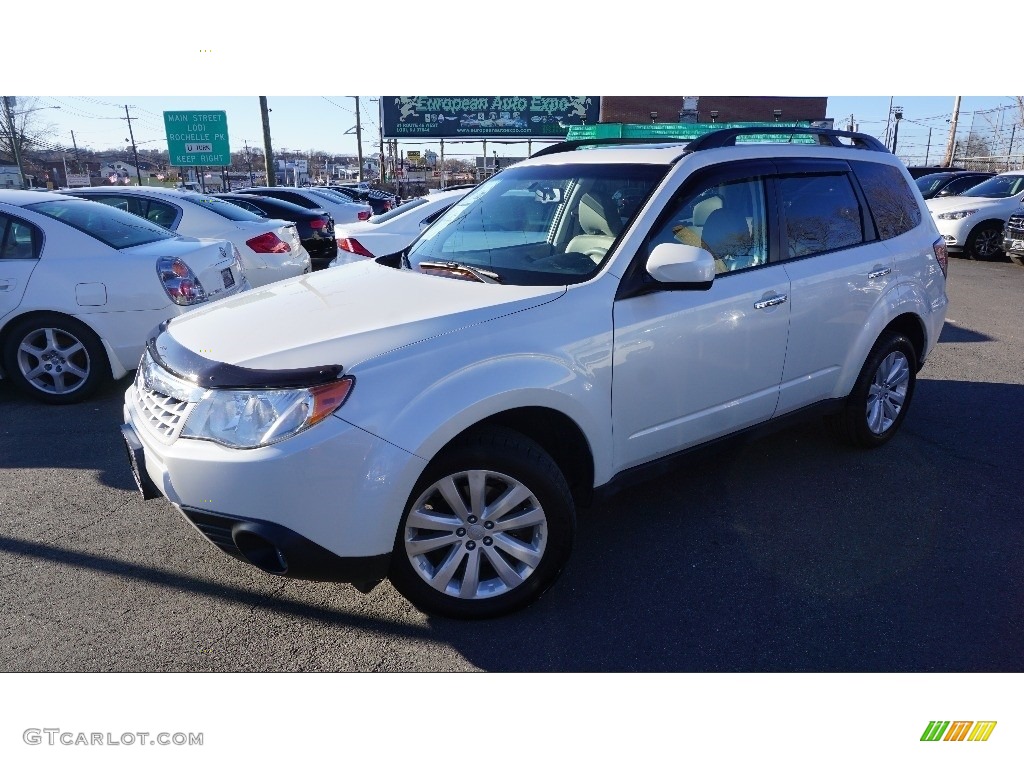 2012 Forester 2.5 X Limited - Satin White Pearl / Platinum photo #1