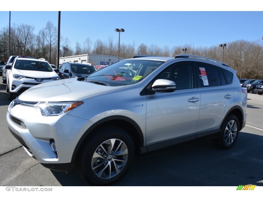 2016 RAV4 XLE Hybrid AWD - Classic Silver Metallic / Black photo #3