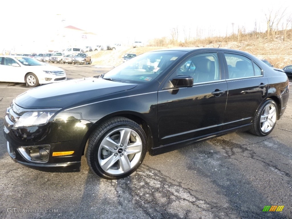 2011 Fusion Sport - Tuxedo Black Metallic / Sport Red/Charcoal Black photo #3