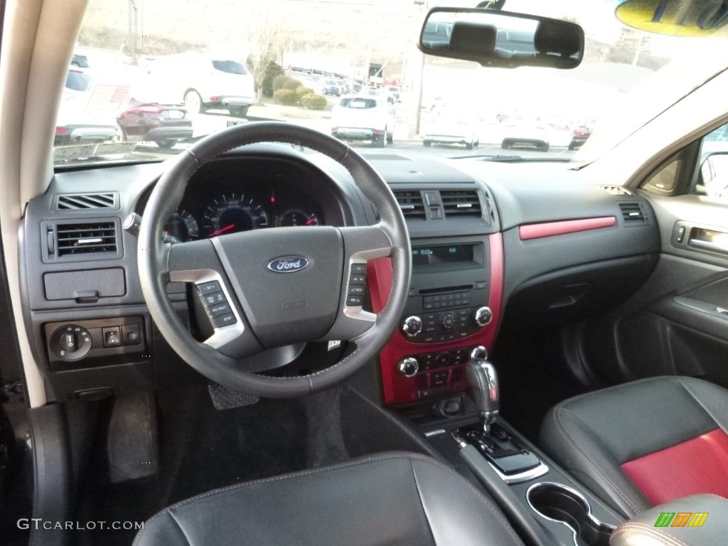 2011 Fusion Sport - Tuxedo Black Metallic / Sport Red/Charcoal Black photo #7