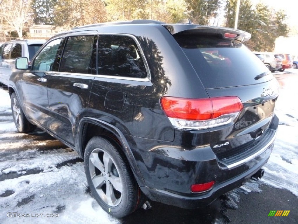Brilliant Black Crystal Pearl 2016 Jeep Grand Cherokee Overland 4x4 Exterior Photo #110904808