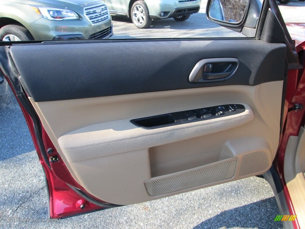 2003 Forester 2.5 X - Cayenne Red Pearl / Beige photo #13