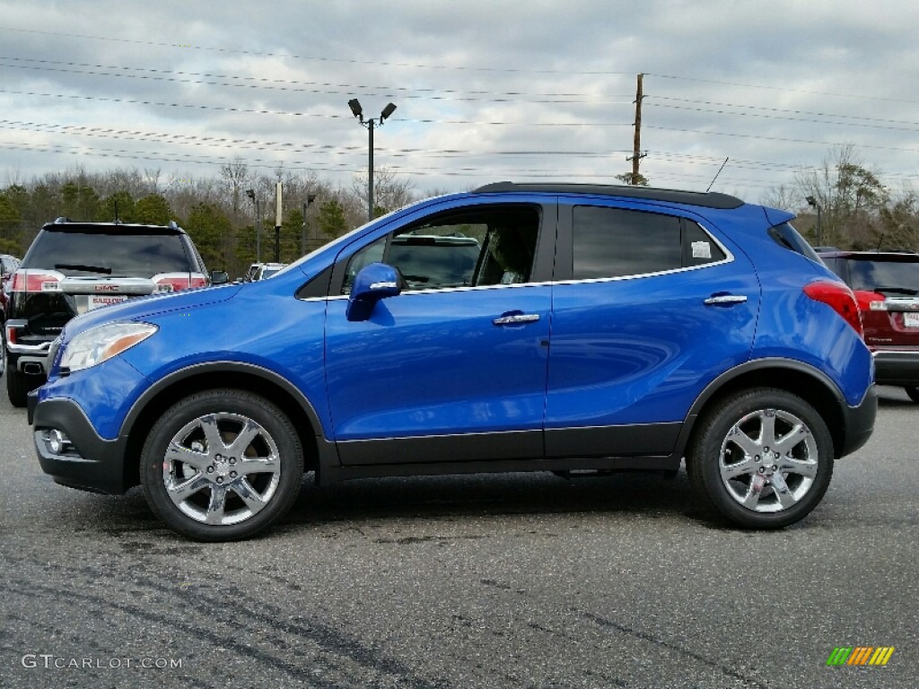 Coastal Blue Metallic 2016 Buick Encore Leather AWD Exterior Photo #110906974