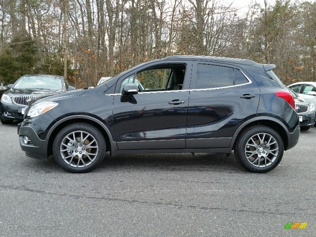 Carbon Black Metallic 2016 Buick Encore Sport Touring Exterior Photo #110907406
