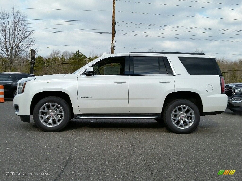 2016 Yukon SLT 4WD - White Frost Tricoat / Cocoa/Dune photo #3