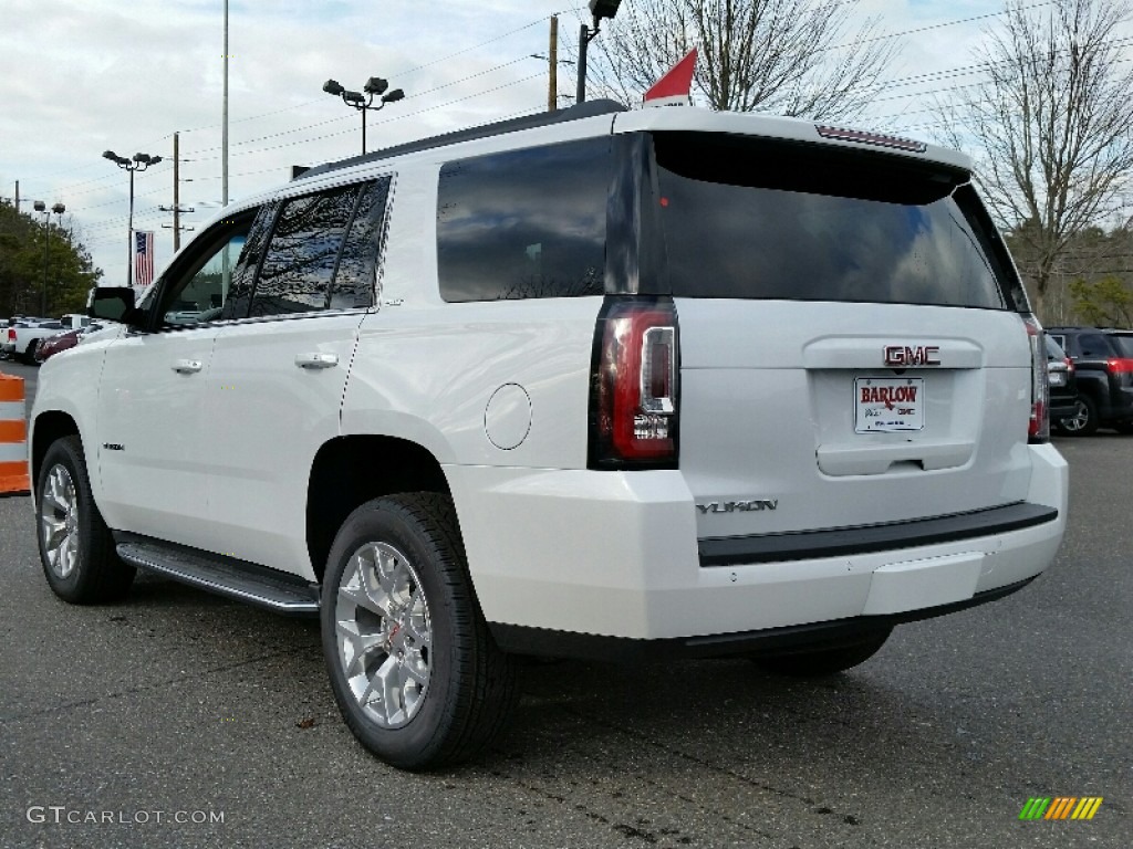 2016 Yukon SLT 4WD - White Frost Tricoat / Cocoa/Dune photo #5