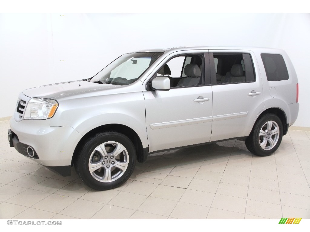 Alabaster Silver Metallic 2012 Honda Pilot EX 4WD Exterior Photo #110908153