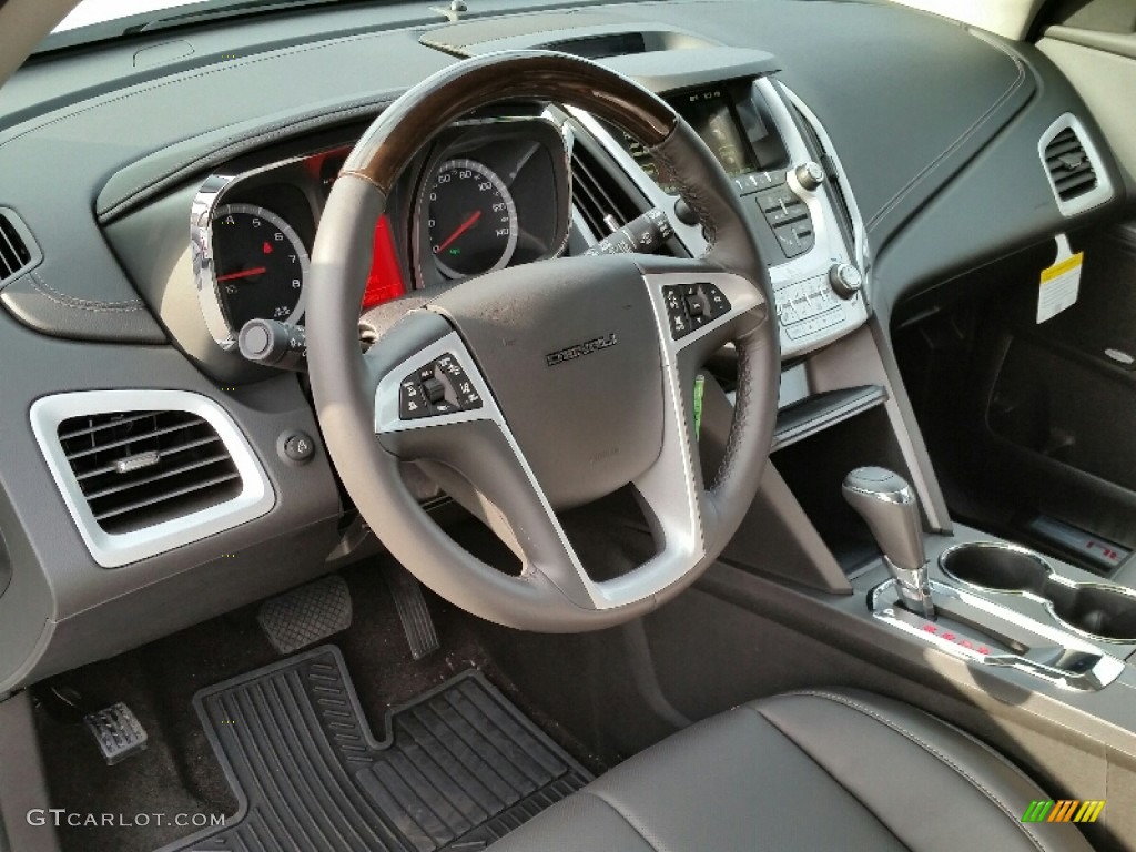 Jet Black Interior 2016 GMC Terrain Denali Photo #110909317