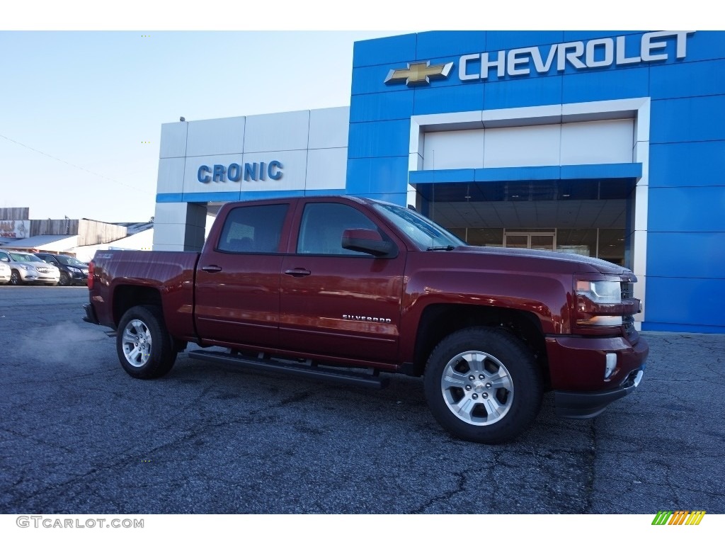 2016 Silverado 1500 LT Crew Cab 4x4 - Siren Red Tintcoat / Jet Black photo #1