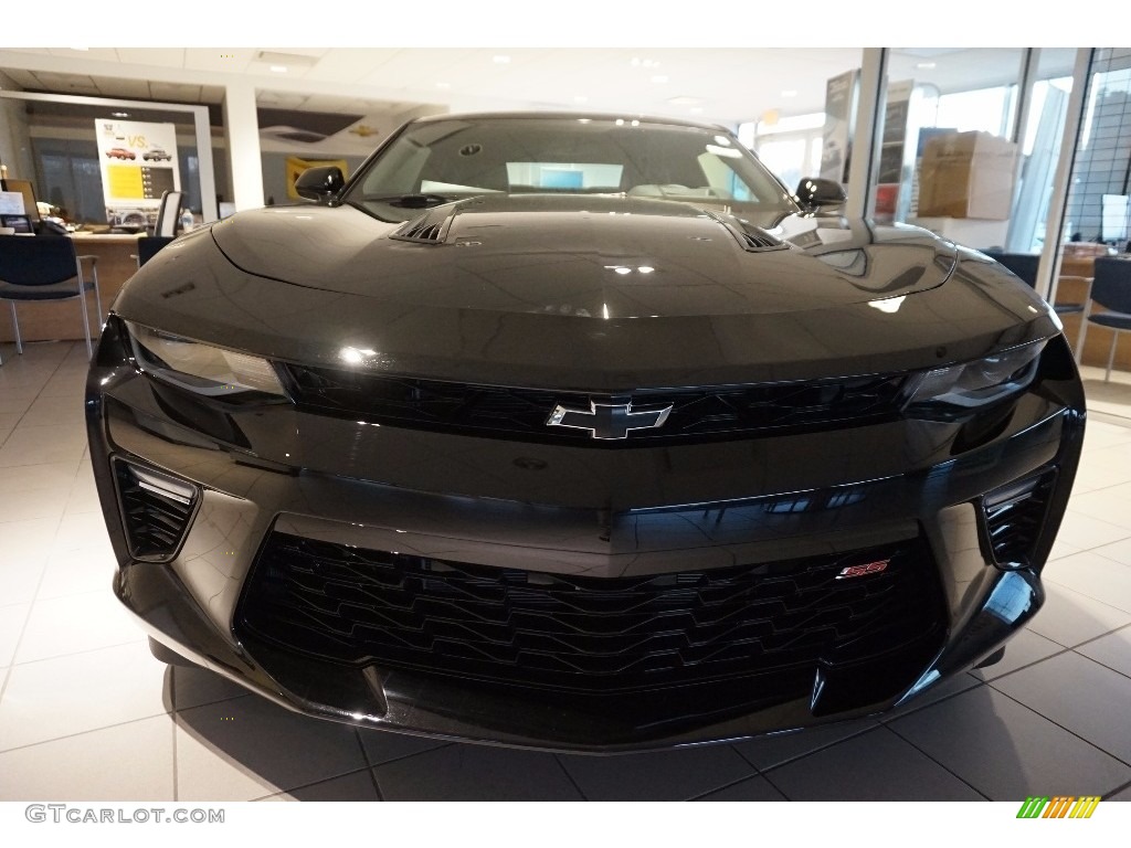 2016 Camaro SS Coupe - Black / Adrenaline Red photo #2