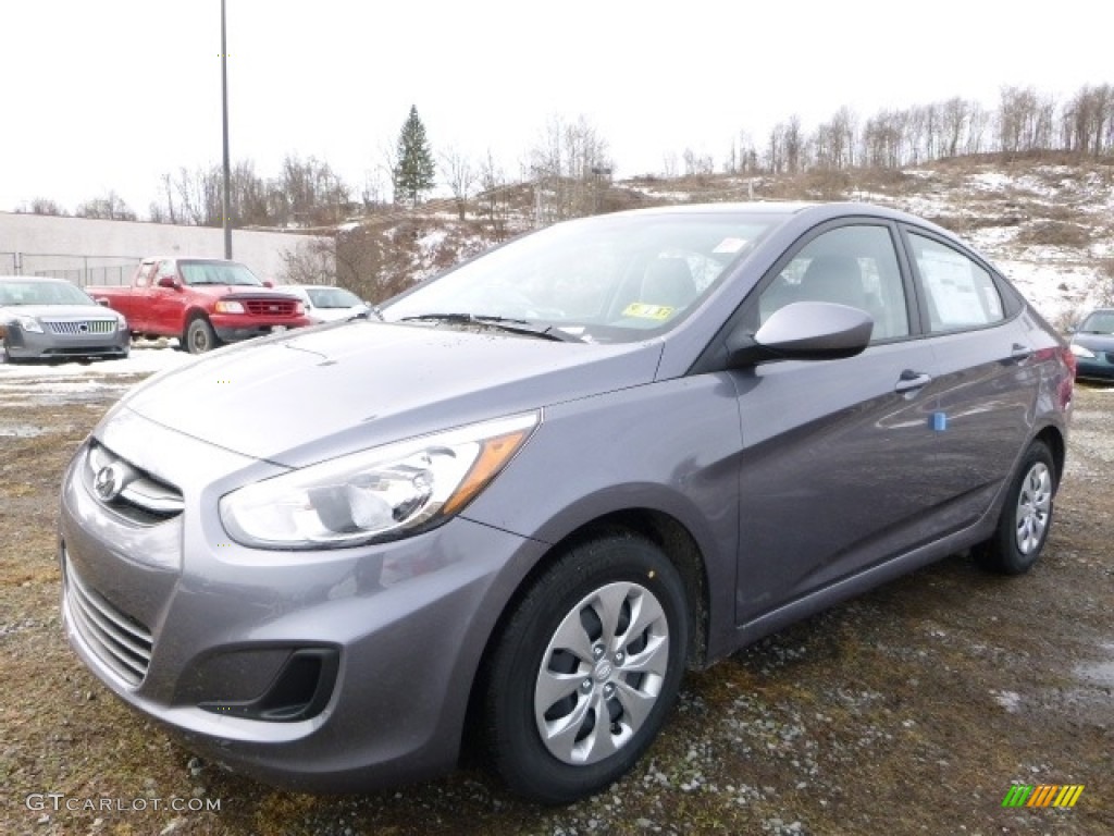Triathlon Gray 2016 Hyundai Accent SE Sedan Exterior Photo #110912025