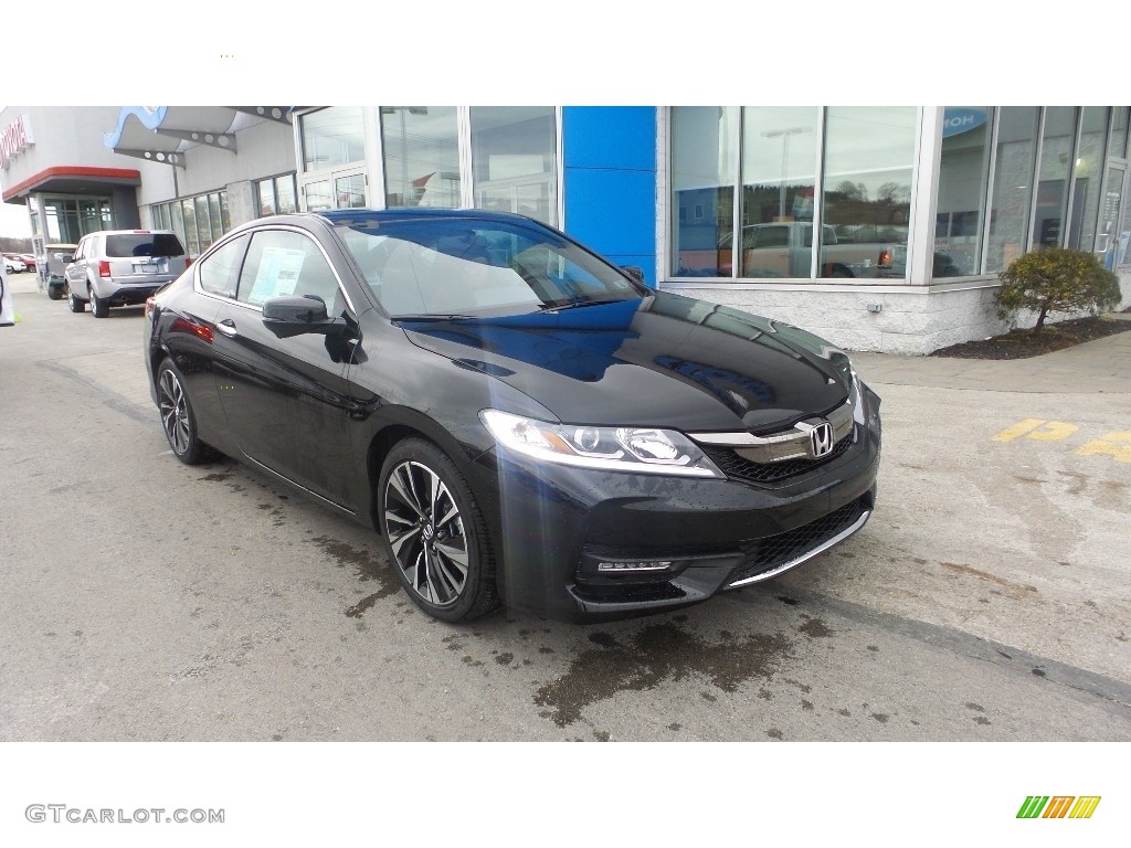 2016 Accord EX Coupe - Crystal Black Pearl / Black photo #1