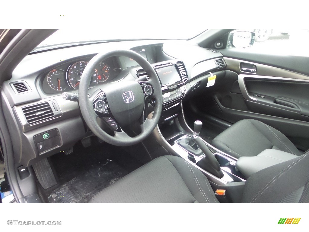 Black Interior 2016 Honda Accord EX Coupe Photo #110912394