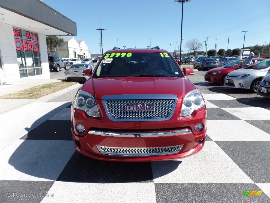 2012 Acadia Denali - Crystal Red Tintcoat / Cashmere photo #2